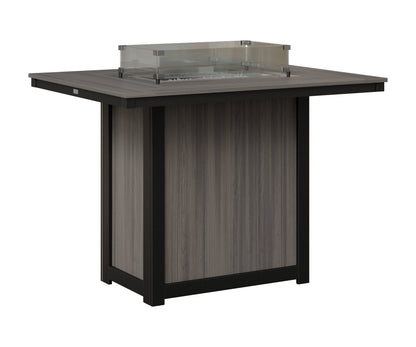 Berlin Gardens Donoma 42" x 54" Rectangular Fire Table Bar, lifestyle photo 1