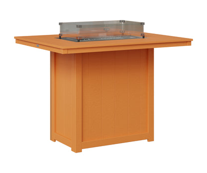 Berlin Gardens Donoma 42" x 54" Rectangular Fire Table Bar in Mango Orange
