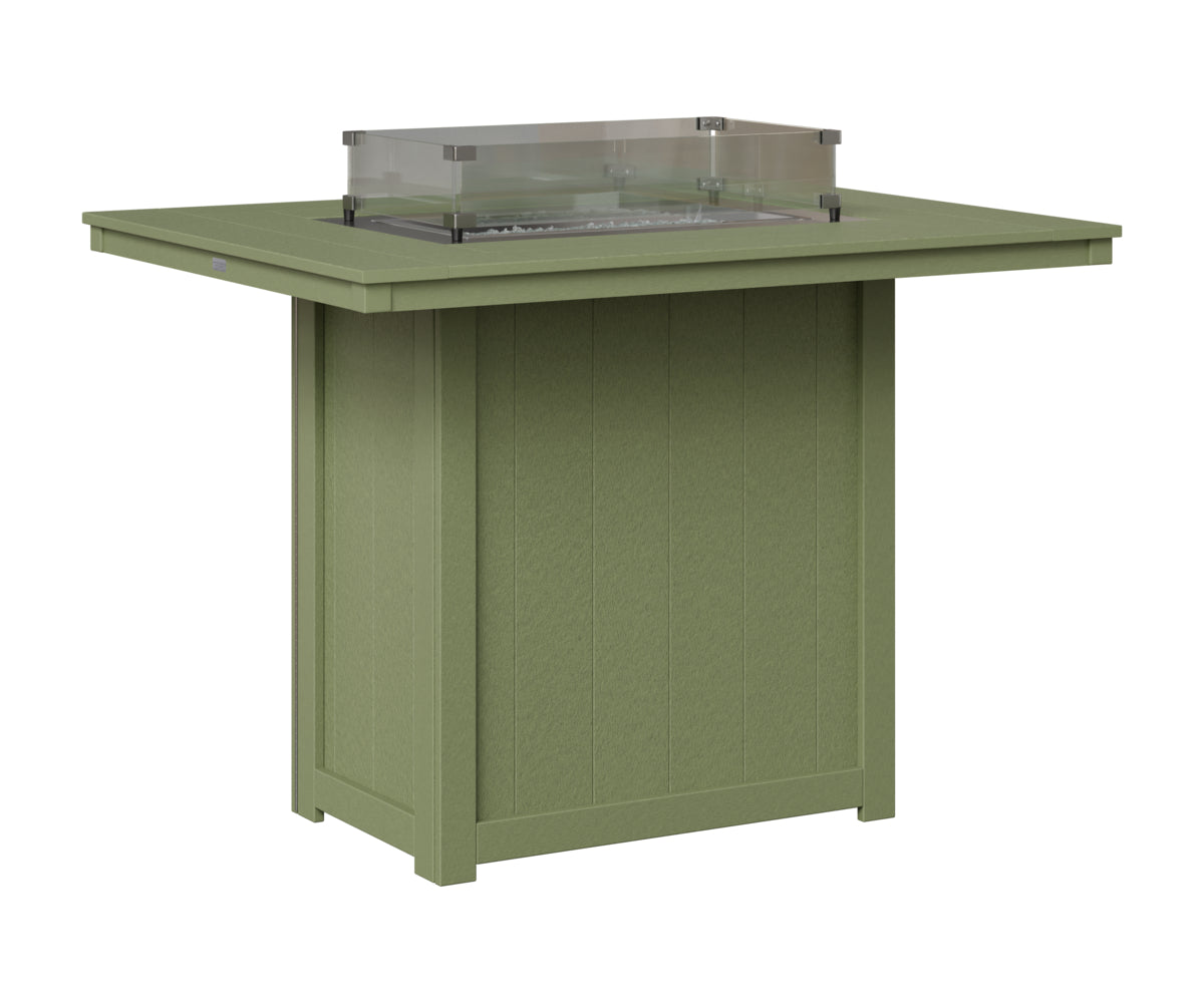 Berlin Gardens Donoma 42" x 54" Rectangular Fire Table Bar in Sage