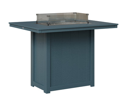 Berlin Gardens Donoma 42" x 54" Rectangular Fire Table Bar in Slate
