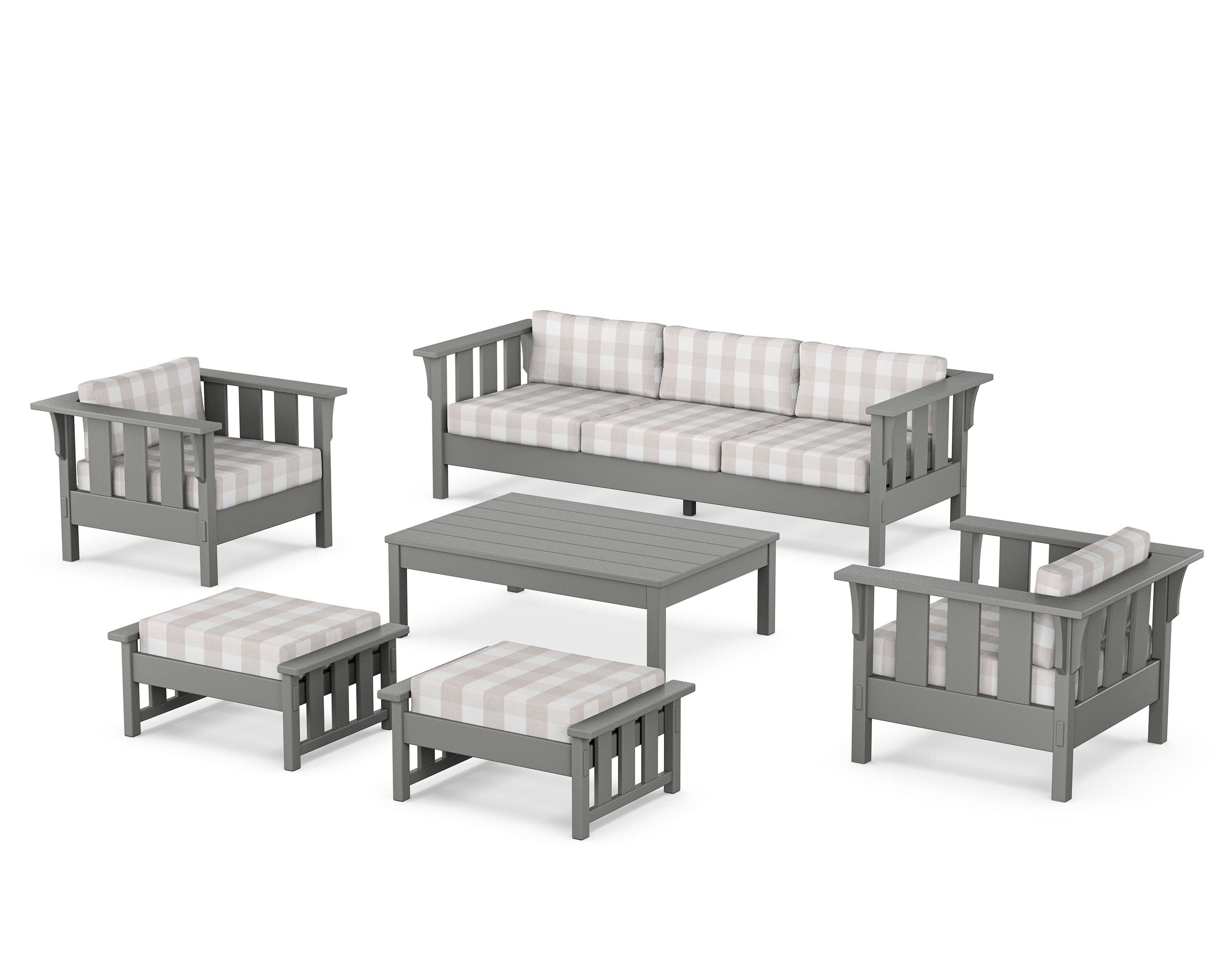 POLYWOOD Acadia 6-Piece Lounge Sofa Set