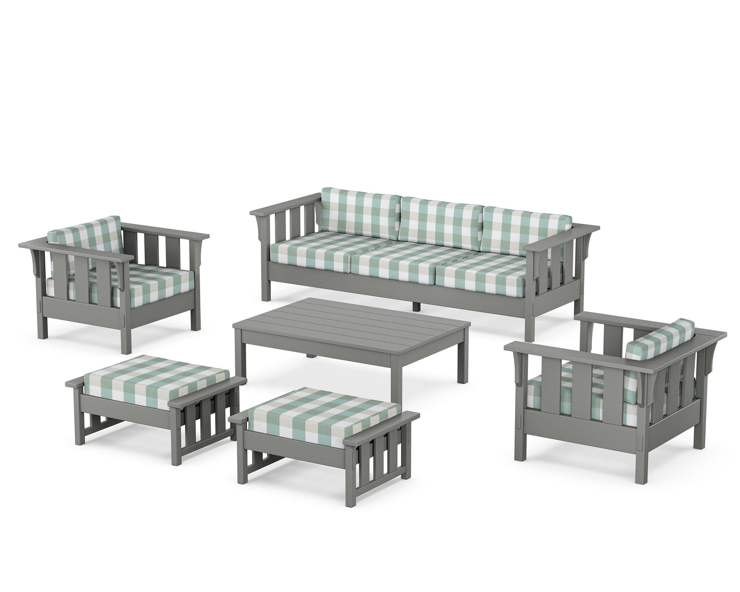 POLYWOOD Acadia 6-Piece Lounge Sofa Set