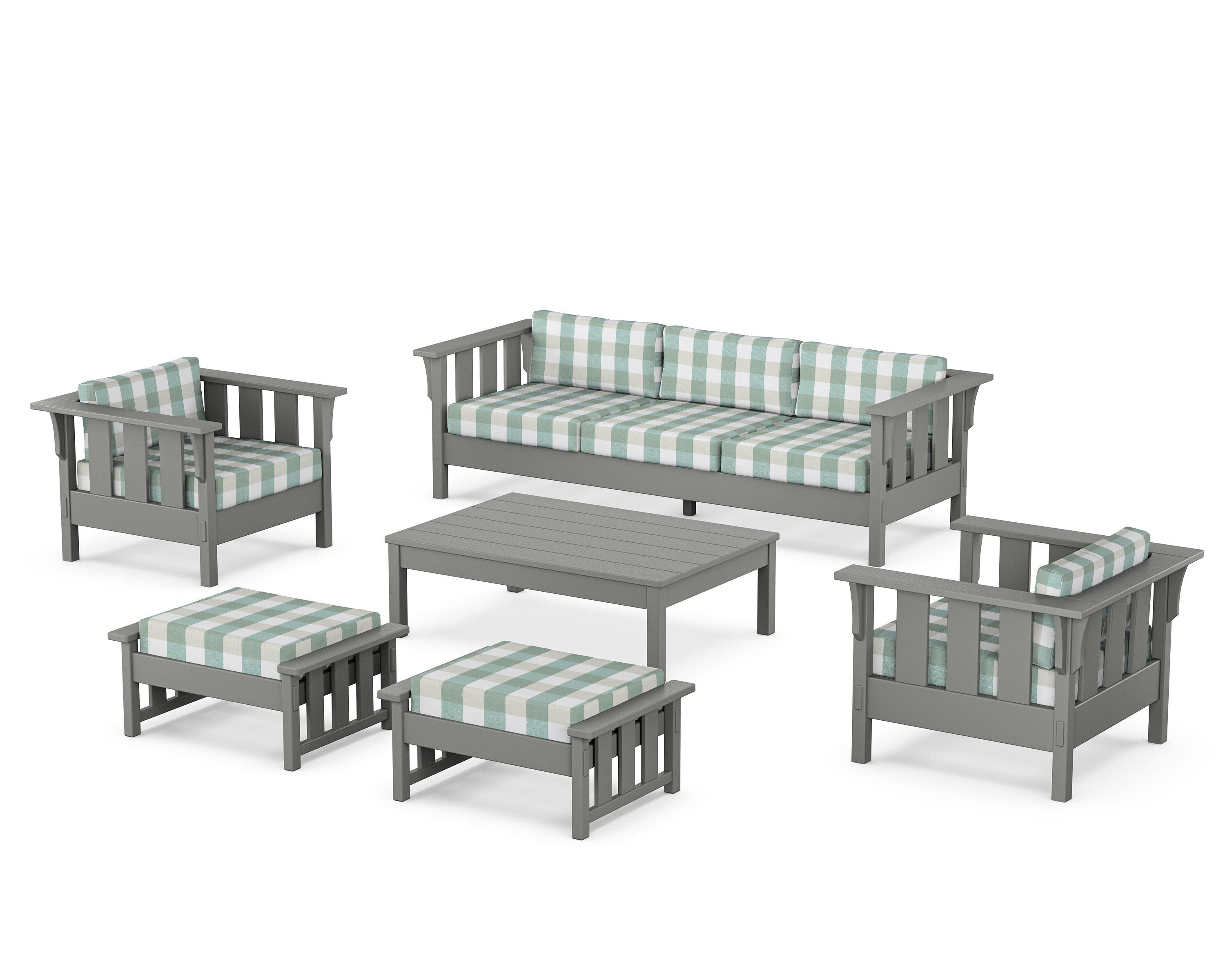 POLYWOOD Acadia 6-Piece Lounge Sofa Set