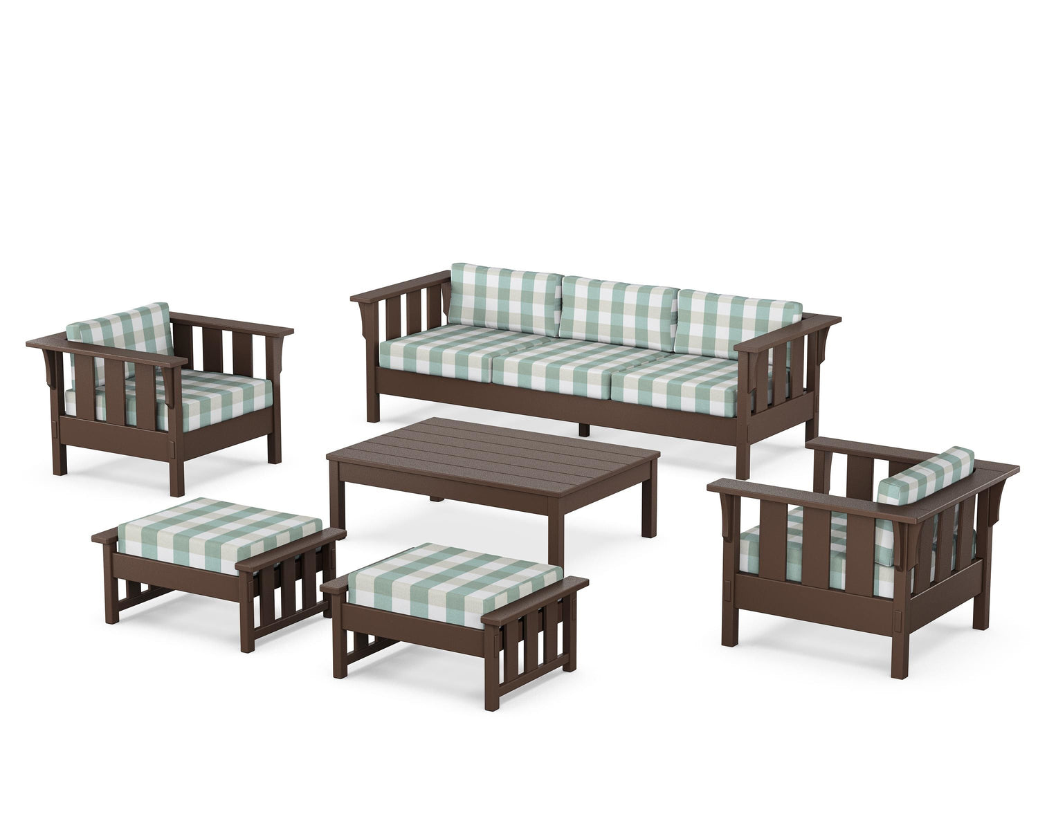POLYWOOD Acadia 6-Piece Lounge Sofa Set
