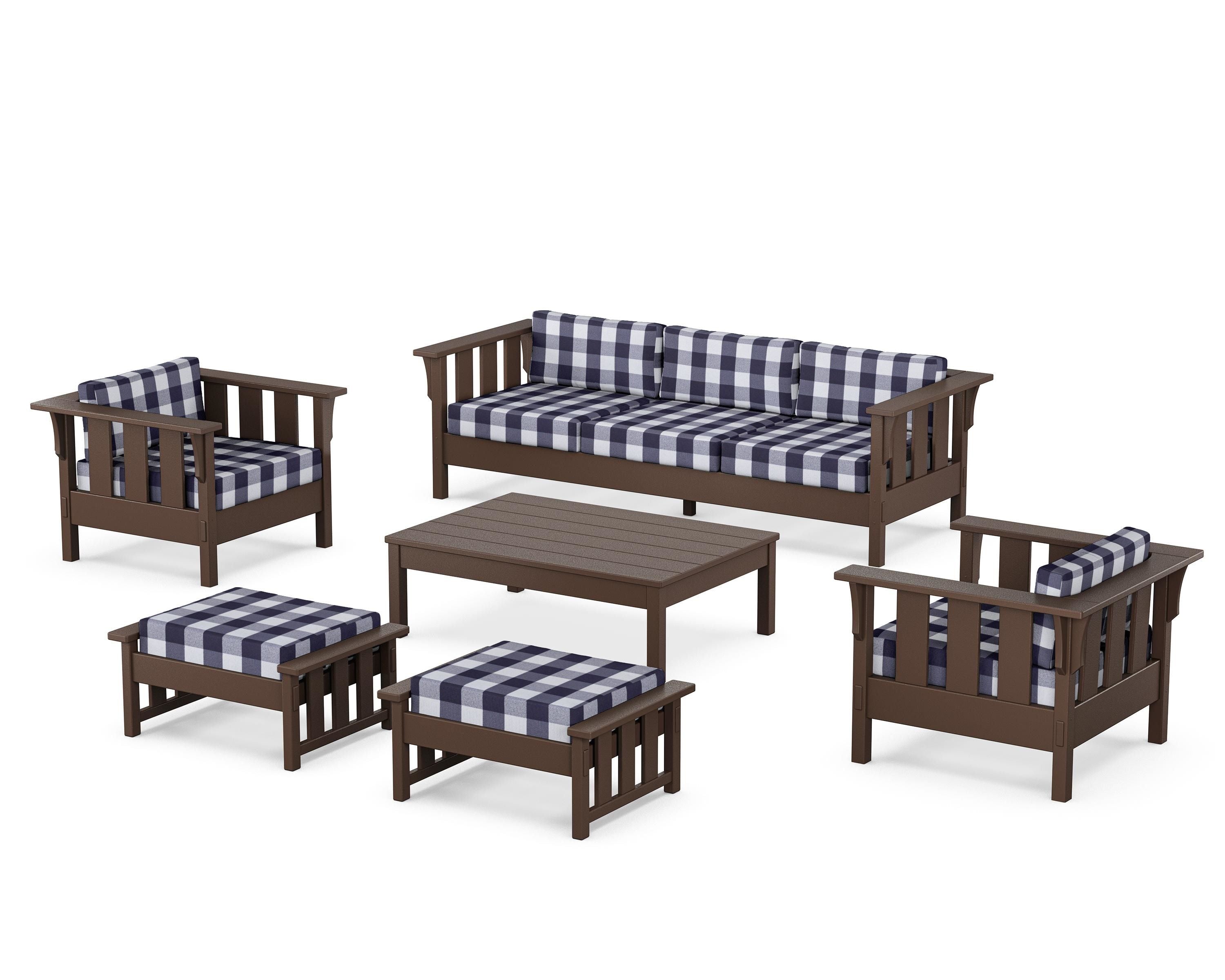 POLYWOOD Acadia 6-Piece Lounge Sofa Set