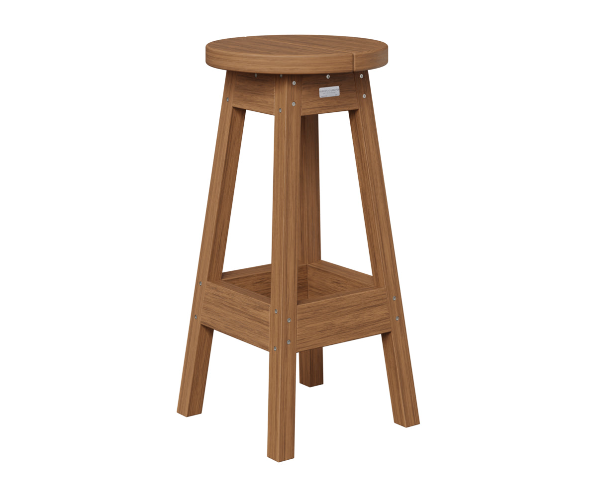 Berlin Gardens Outdoor Bar Stool in Antique Mahogany