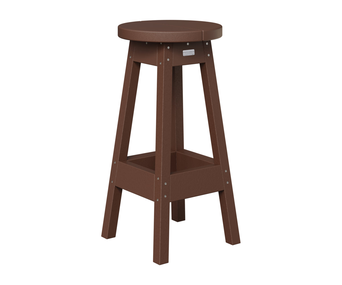 Berlin Gardens Outdoor Bar Stool in Chocolate Brown