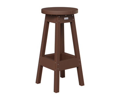 Berlin Gardens Outdoor Bar Stool in Chocolate Brown