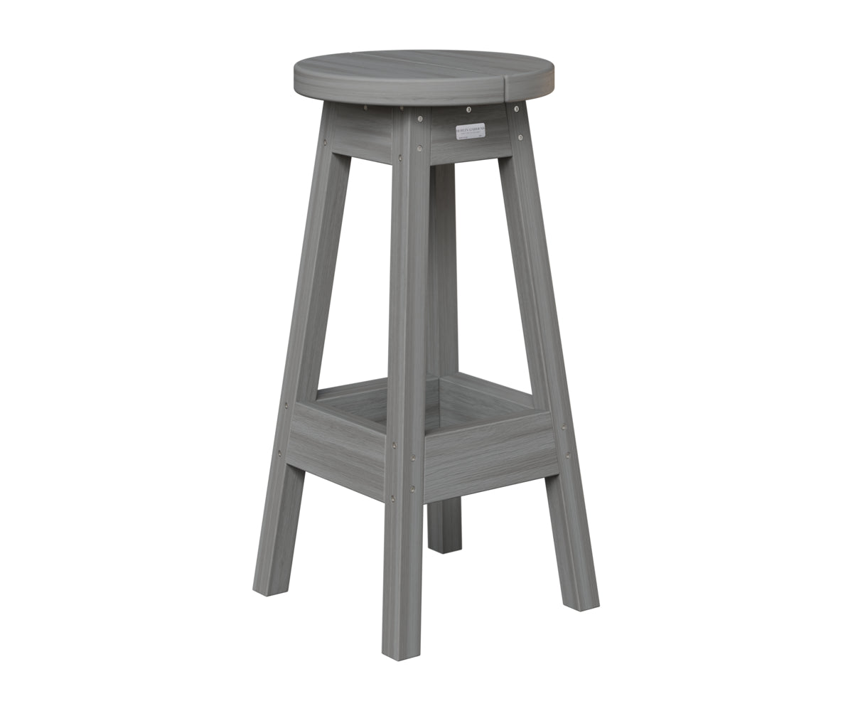 Berlin Gardens Outdoor Bar Stool in Driftwood Gray