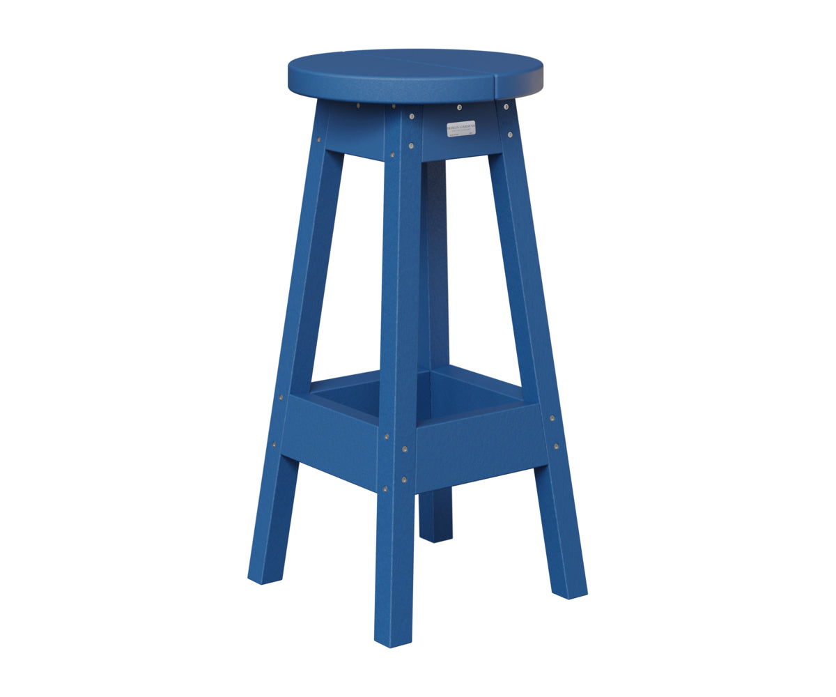 Berlin Gardens Outdoor Bar Stool in Pacific Blue