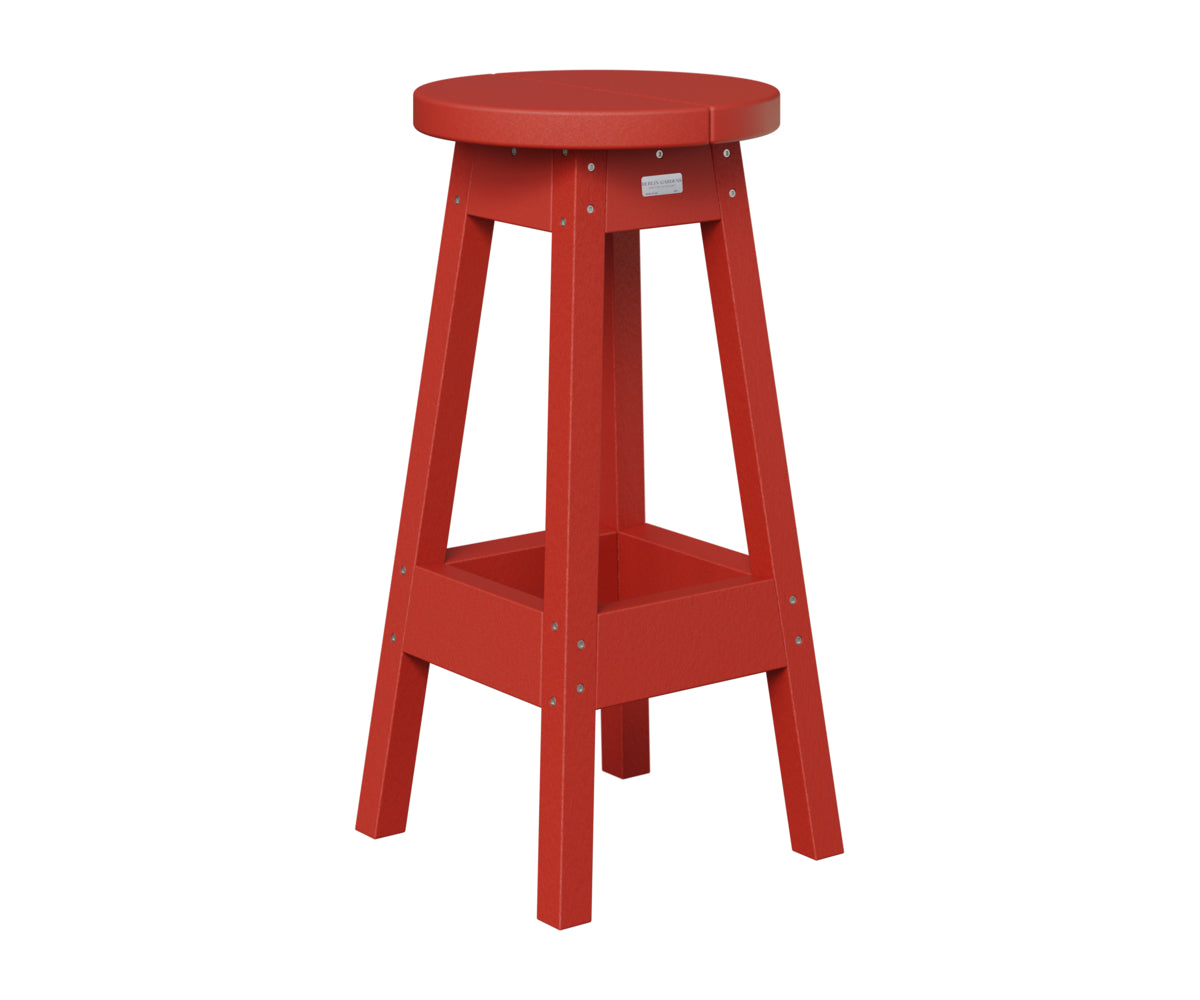 Berlin Gardens Outdoor Bar Stool in Scarlet Red
