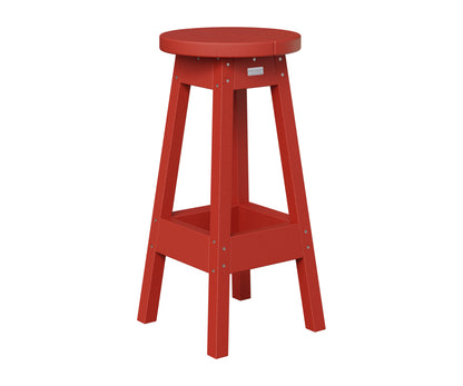 Berlin Gardens Outdoor Bar Stool in Scarlet Red