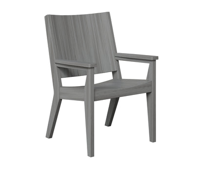 Berlin Gardens Mayhew Chat Dining Chair in Driftwood Gray