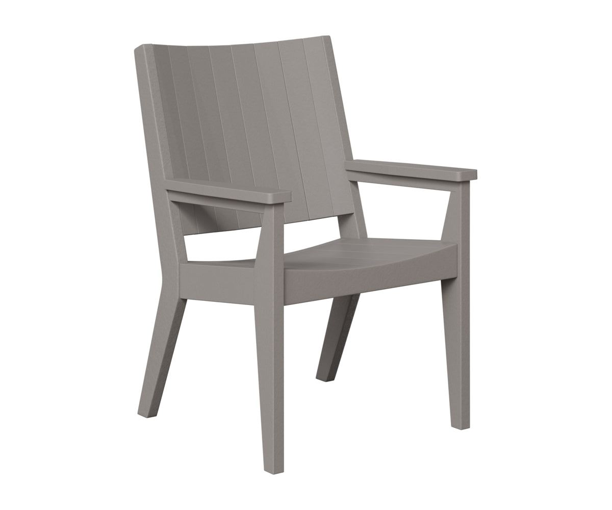 Berlin Gardens Mayhew Chat Dining Chair in Light Gray