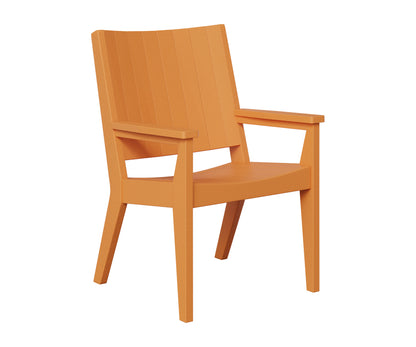 Berlin Gardens Mayhew Chat Dining Chair in Mango Orange