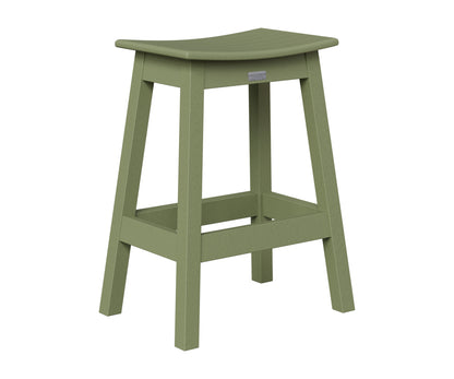 Berlin Gardens Saddle Counter Stool in Sage