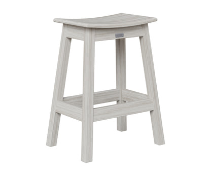 Berlin Gardens Saddle Counter Stool in Seashell