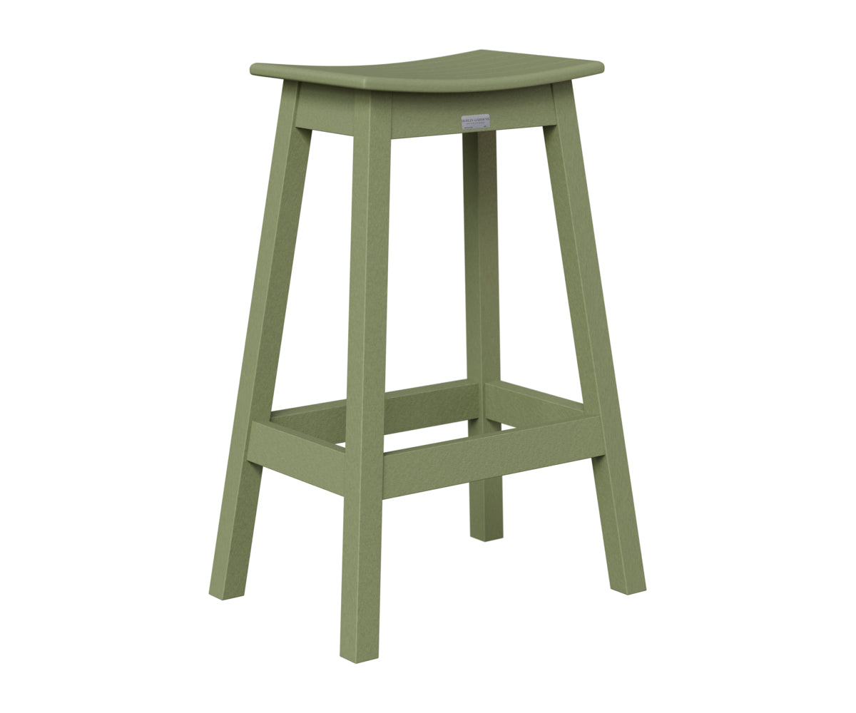 Berlin Gardens Saddle Bar Stool in Sage