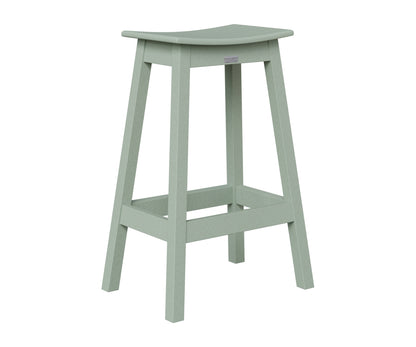 Berlin Gardens Saddle Bar Stool in Sea Foam
