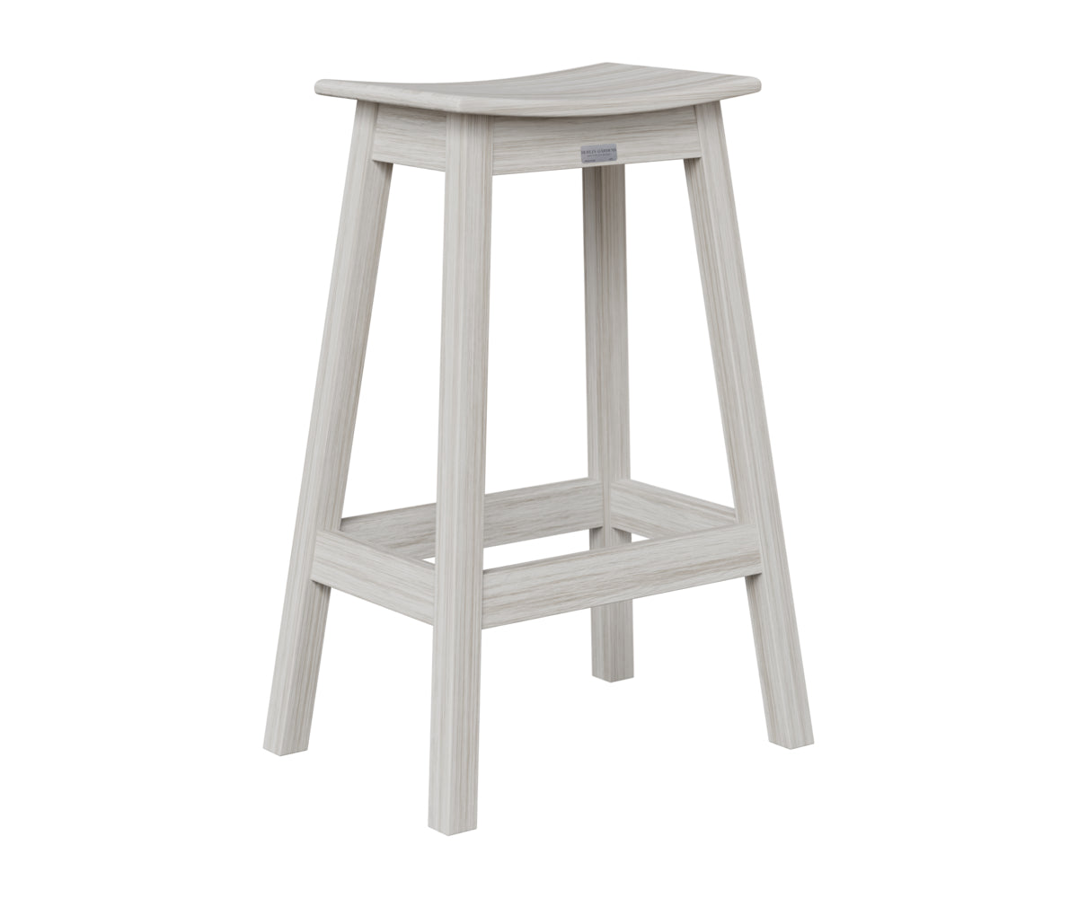 Berlin Gardens Saddle Bar Stool in Seashell