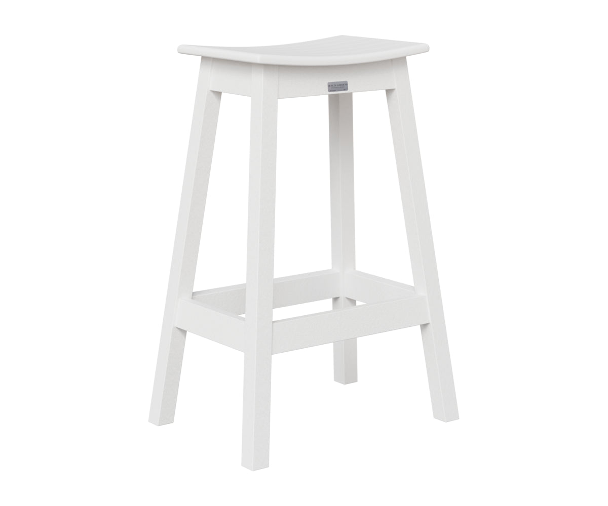 Berlin Gardens Saddle Bar Stool in White