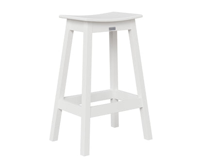 Berlin Gardens Saddle Bar Stool in White