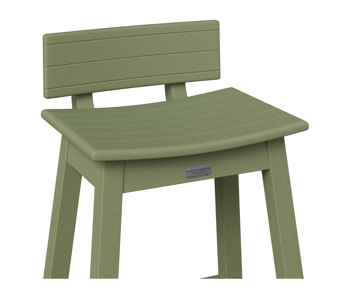 Berlin Gardens Saddle Stool Back Kit in Sage