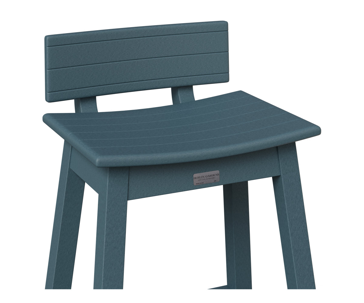 Berlin Gardens Saddle Stool Back Kit in Slate