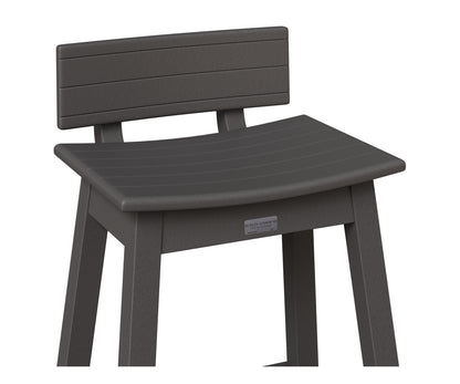 Berlin Gardens Saddle Stool Back Kit in Smoke Gray