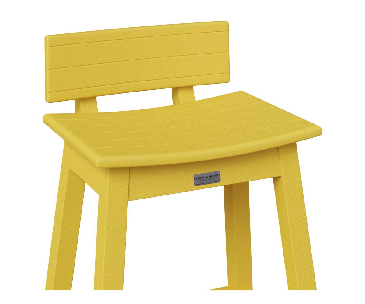 Berlin Gardens Saddle Stool Back Kit in Sunburst Yellow