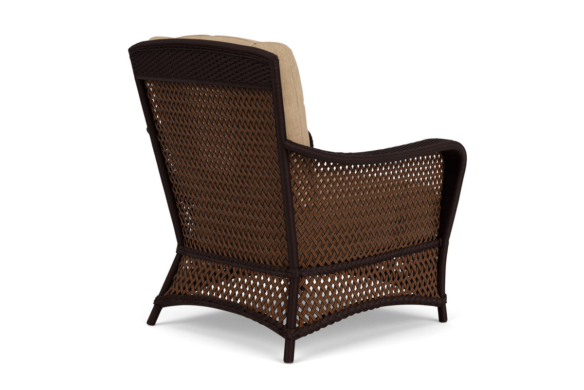Lloyd Flanders Grand Traverse Lounge Chair with Hayden Sand fabric, view 6
