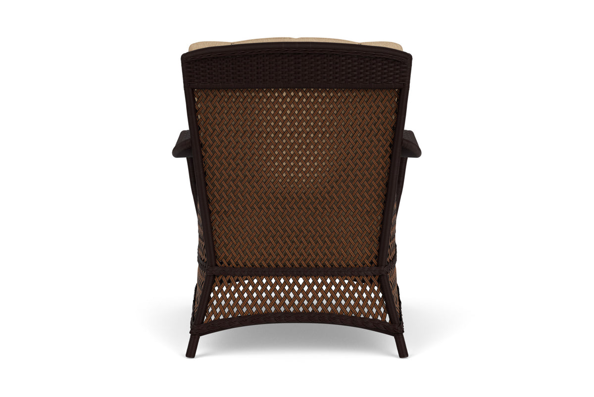 Lloyd Flanders Grand Traverse Lounge Chair with Hayden Sand fabric, view 7