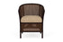 Lloyd Flanders Grand Traverse Barrel Dining Chair with Hayden Sand fabric