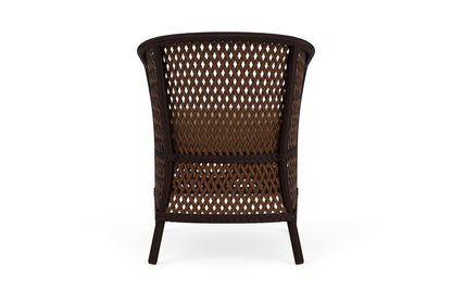 Lloyd Flanders Grand Traverse Barrel Dining Chair with Hayden Sand fabric, view 7
