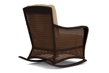 Lloyd Flanders Grand Traverse Lounge Rocker with Hayden Sand fabric, view 6