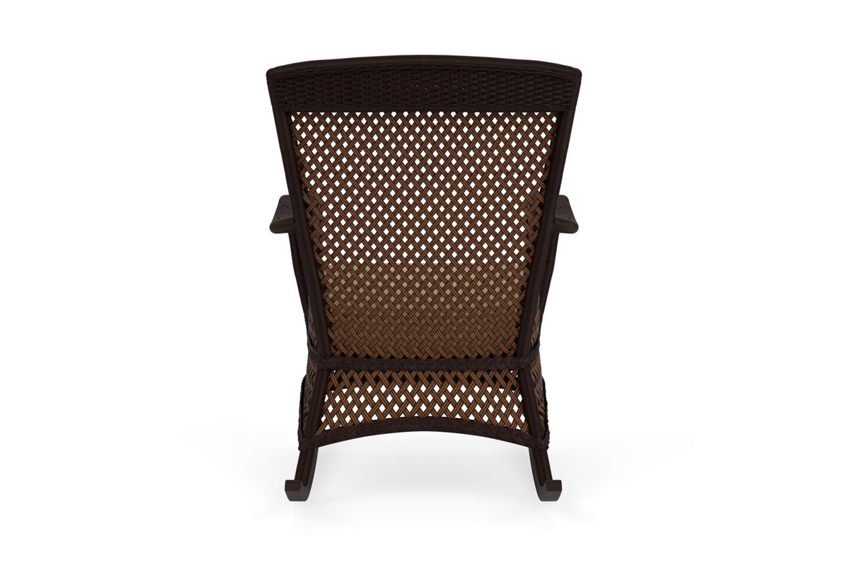 Lloyd Flanders Grand Traverse Porch Rocker with Hayden Sand fabric, view 7