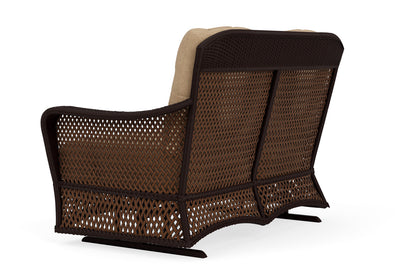 Lloyd Flanders Grand Traverse Loveseat Glider with Hayden Sand fabric, view 8