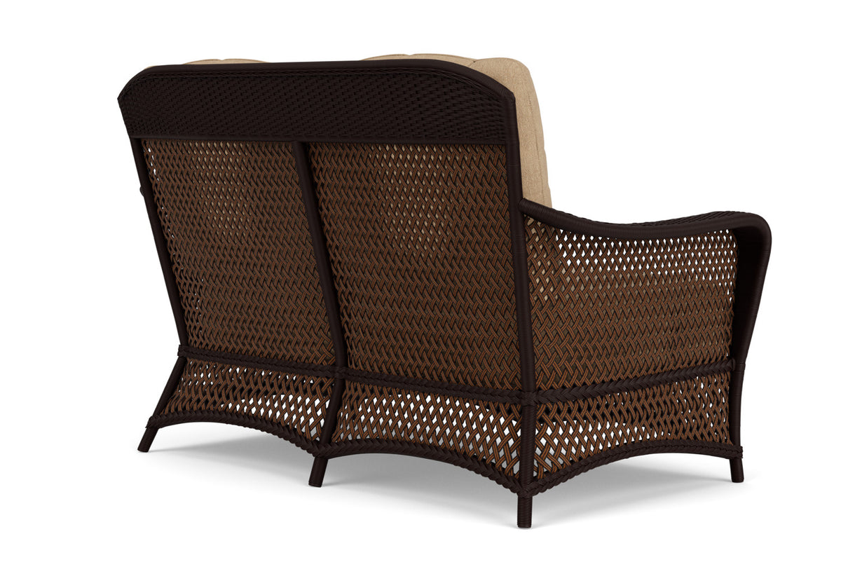 Lloyd Flanders Grand Traverse Conversation Set with Hayden Sand fabric, view 6
