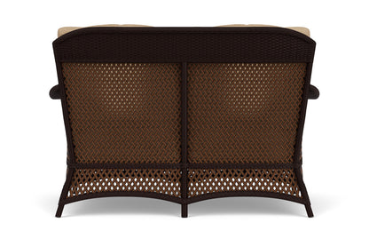 Lloyd Flanders Grand Traverse Loveseat with Hayden Sand fabric, view 7
