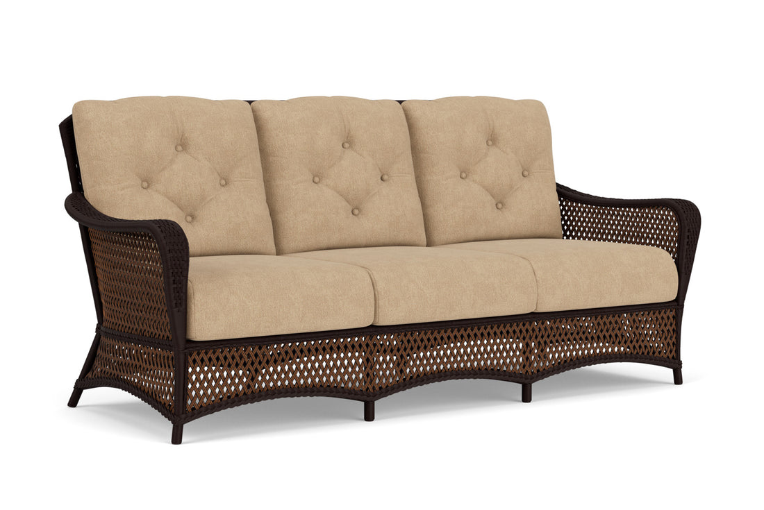 Lloyd Flanders Grand Traverse Sofa with Hayden Sand fabric, view 2