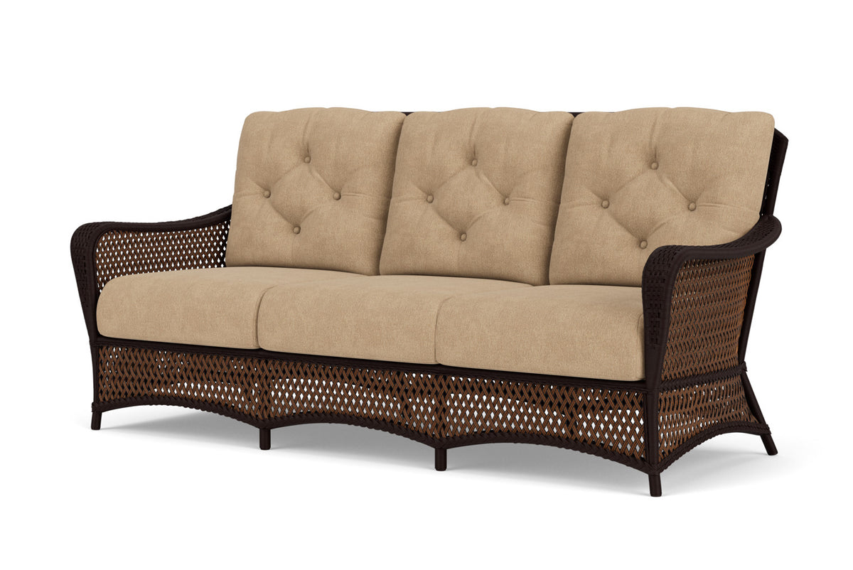 Lloyd Flanders Grand Traverse Sofa with Hayden Sand fabric, view 10