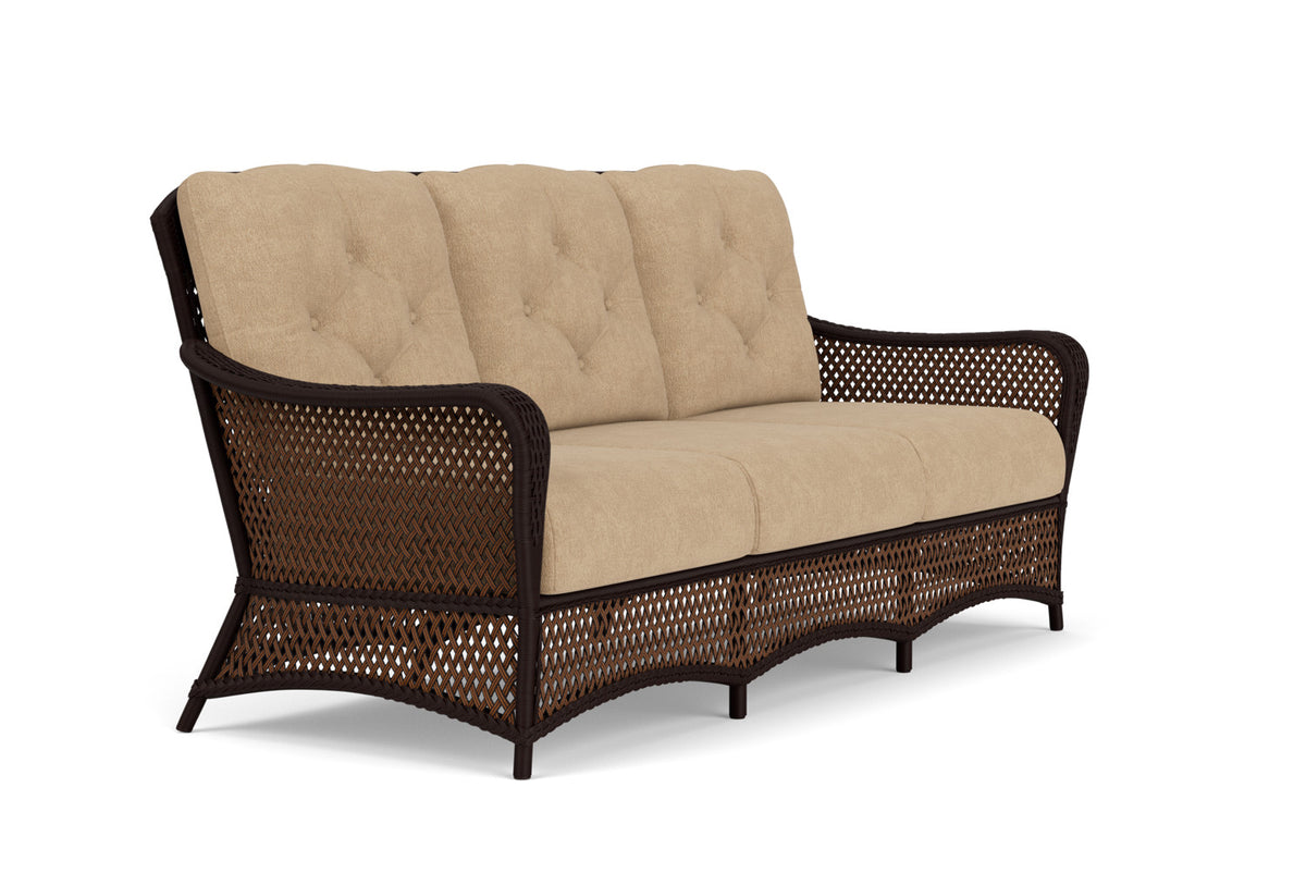 Lloyd Flanders Grand Traverse Sofa with Hayden Sand fabric, view 3