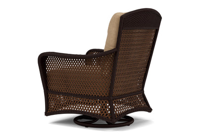 Lloyd Flanders Grand Traverse Swivel Glider Lounge Chair with Hayden Sand fabric, view 8