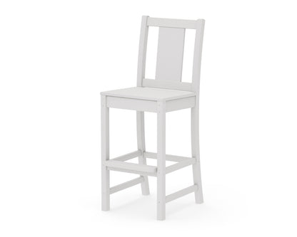 POLYWOOD Prairie Bar Side Chair in Vintage White