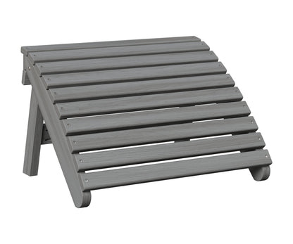 Berlin Gardens Folding Adirondack Footstool in Driftwood Gray