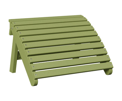 Berlin Gardens Folding Adirondack Footstool in Kiwi Green