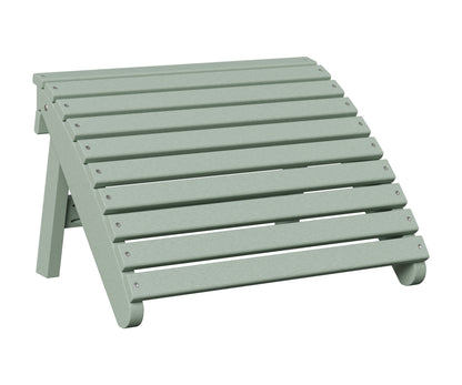 Berlin Gardens Folding Adirondack Footstool in Sea Foam