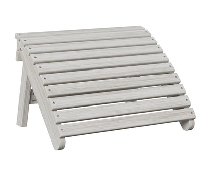 Berlin Gardens Folding Adirondack Footstool in Seashell