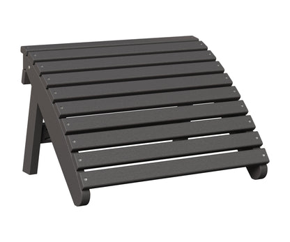 Berlin Gardens Folding Adirondack Footstool in Smoke Gray