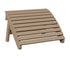 Berlin Gardens Folding Adirondack Footstool in Weatherwood